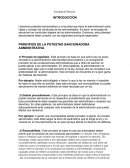 PRINCIPIOS DE LA POTESTAD SANCIONADORA ADMINISTRATIVA