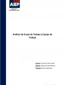 Análisis de Grupo de Trabajo y Equipo de Trabajo