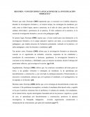 RESUMEN: “CONCEPCIONES Y APLICACIONES DE LA INVESTIGACIÓN FORMATIVA”