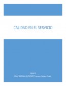 Calidad en el servicio