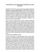 Antecedentes y valoración del patrimonio cultural del Perú