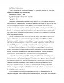 Las tareas de la educación superior: La educación superior en Colombia, Análisis y estrategias para su desarrollo