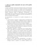 ¿Qué es la gestión empresarial? ¿Por qué es útil la gestión empresarial?