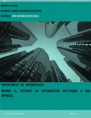 Métodos de integración aplicados a una empresa