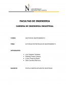 Sistema de mantenimiento preventivo