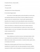 Administración de las Finanzas Internacionales