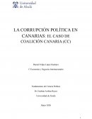 LA CORRUPCIÓN POLÍTICA EN CANARIAS: EL CASO DE COALICIÓN CANARIA (CC)