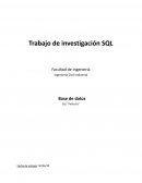 Trabajo de investigación SQL