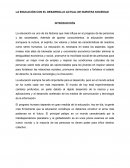 LA EDUCACIÓN CON EL DESARROLLO ACTUAL DE NUESTRA SOCIEDAD