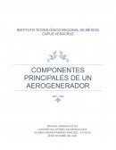 Componentes principales de un aerogenerador