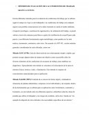 MÉTODOS DE EVALUACIÓN DE LAS CONDICIONES DE TRABAJO SEGÚN LA NTP 451