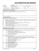 Acta constitutiva del proyecto Chapuleat