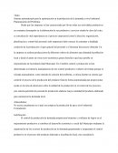 Sistema automatizado para la optimización en la producción de la demanda a nivel industrial