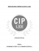 INTRODUCCIÓN A LA CRIMINALÍSTICA