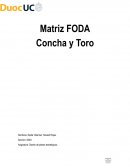 Matriz FODA Concha y Toro