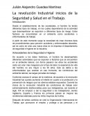 La revolución Industrial inicios de la Seguridad y Salud en el Trabajo
