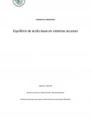 Equilibrio de ácido-base en sistemas acuosos