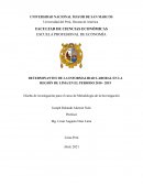 DETERMINANTES DE LA INFORMALIDAD LABORAL EN LA REGIÓN DE LIMA EN EL PERIODO 2010 - 2019