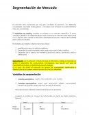 Segmentación de Mercado