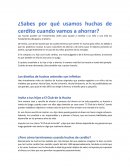 Las razones de usar huchas