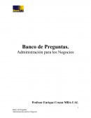 Banco de preguntas de Administración