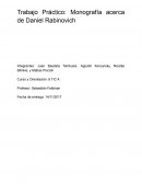 Monografia Historia Judia acerca de Daniel Rabinovich