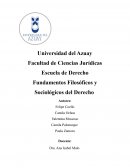 Fundamentos Filosóficos y Sociológicos del Derecho