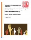 El voto y la democracia como elementos de derecho y libertad en México una perspectiva personal