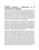 Progreso económico y disminución en el crecimiento de la población