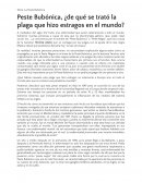 La Peste Bubónica