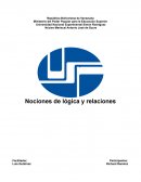 Nociones de lógica y relaciones