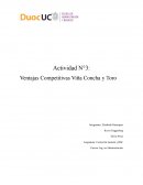 Actividad N°3: Ventajas Competitivas Viña Concha y Toro