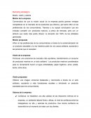 Marketing estratégico Misión, visión y valores