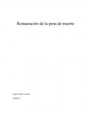 Restauración de la pena de muerte