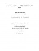 Solución de conflictos en equipos interdiciplinarios SENA