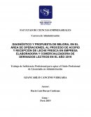 Planeamiento estratégico Lácteos Huacariz