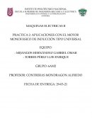 PRACTICA 2: APLICACIONES CON EL MOTOR MONOFÁSICO DE INDUCCIÓN TIPO UNIVERSAL
