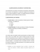 CLASIFICACION DE LAS CUENTAS Y SU ESTRUCTURA