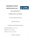 Ejercicio de oferta y demanda