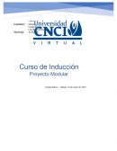Curso de Inducción Proyecto Modular