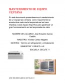 Mantenimiento a aire acondicionado tipo ventana