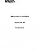 CASO COSTES ESTANDARES EXHAUSTING, S.L