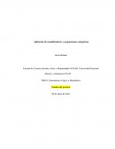 Aplicación de cuantificadores y proposiciones categóricas