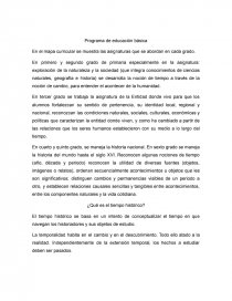 Programa de educación básica. Página 1