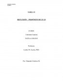 REFLEXIÓN – PROPÓSITO DE JUAN