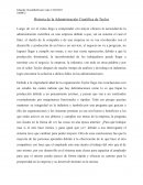Historia de la Administración Científica de Taylor