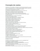 Concepto de costos