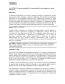 La COVID-19: la nueva normalidad y el sinceramiento de los presupuestos y metas financieras