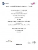 INVESTIGACIÓN PROCESOS DE FABRICACIÓN