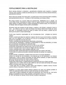 FORTALECIMIENTO PARA LA NEUTRALIDAD